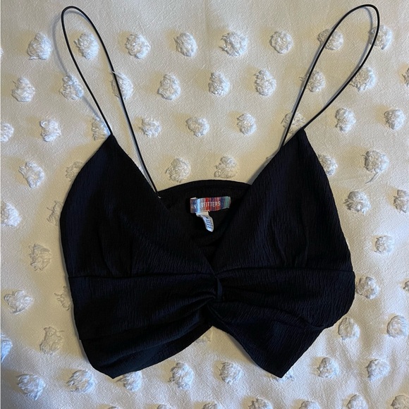 Black urban outfitters top - can be worn both ways size m - Picture 3 of 5